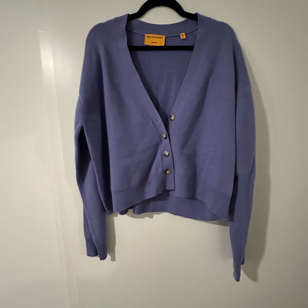 Guest in Residence- Purple Cardigan